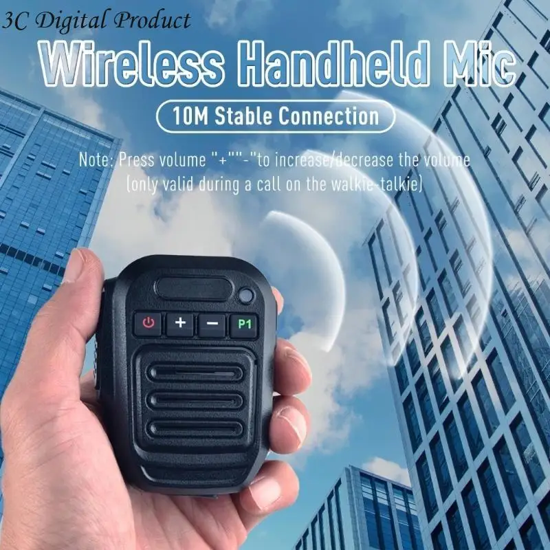 핸드 헬드 방수 스피커 마이크 마이크 야외 두 방향 무선 통신 Q84A