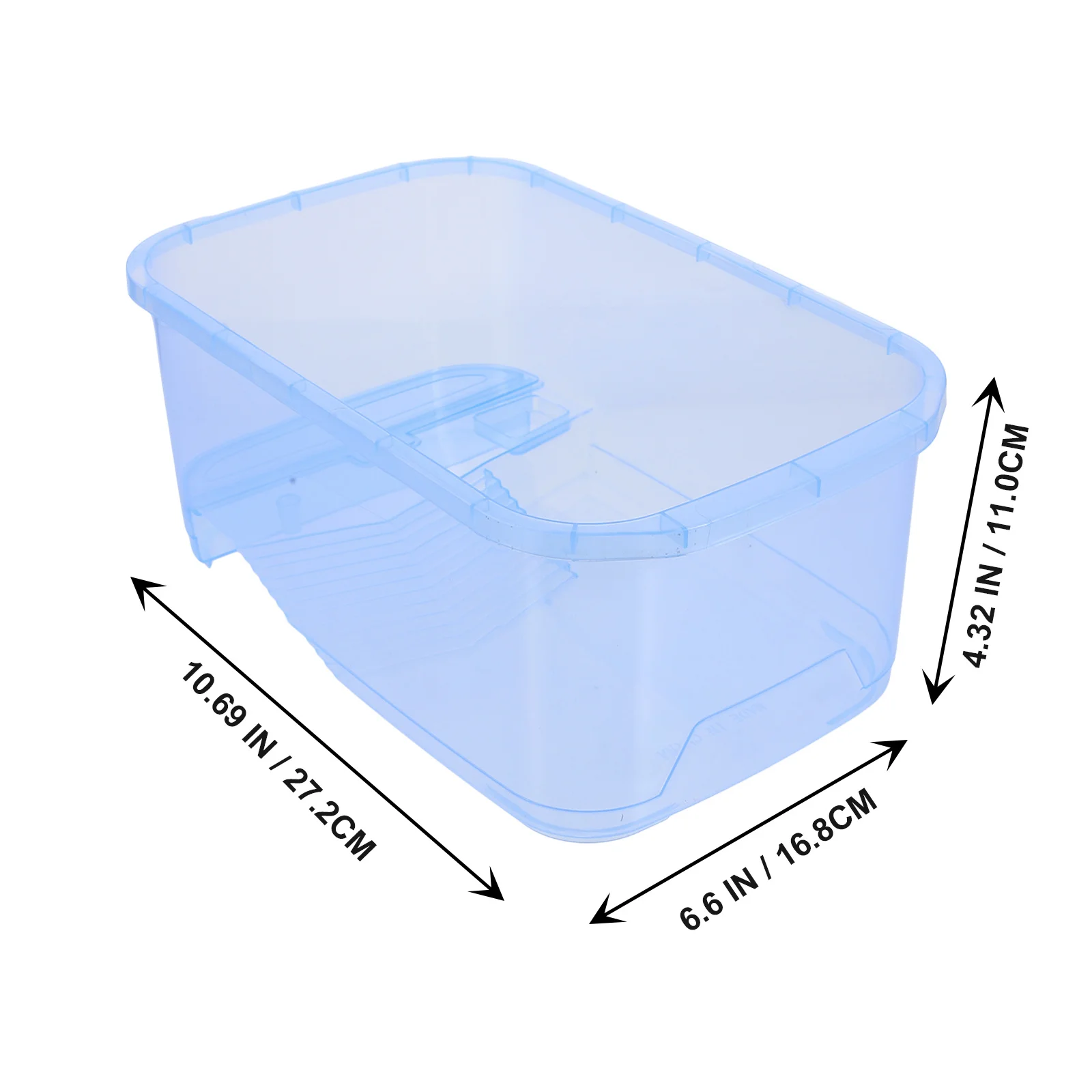 

1Set Turtle Breeding Box Plastic Pet Tank Leakproof Sturdy Reptile Habitat Tank Feeding Area Reptile Feeding Box