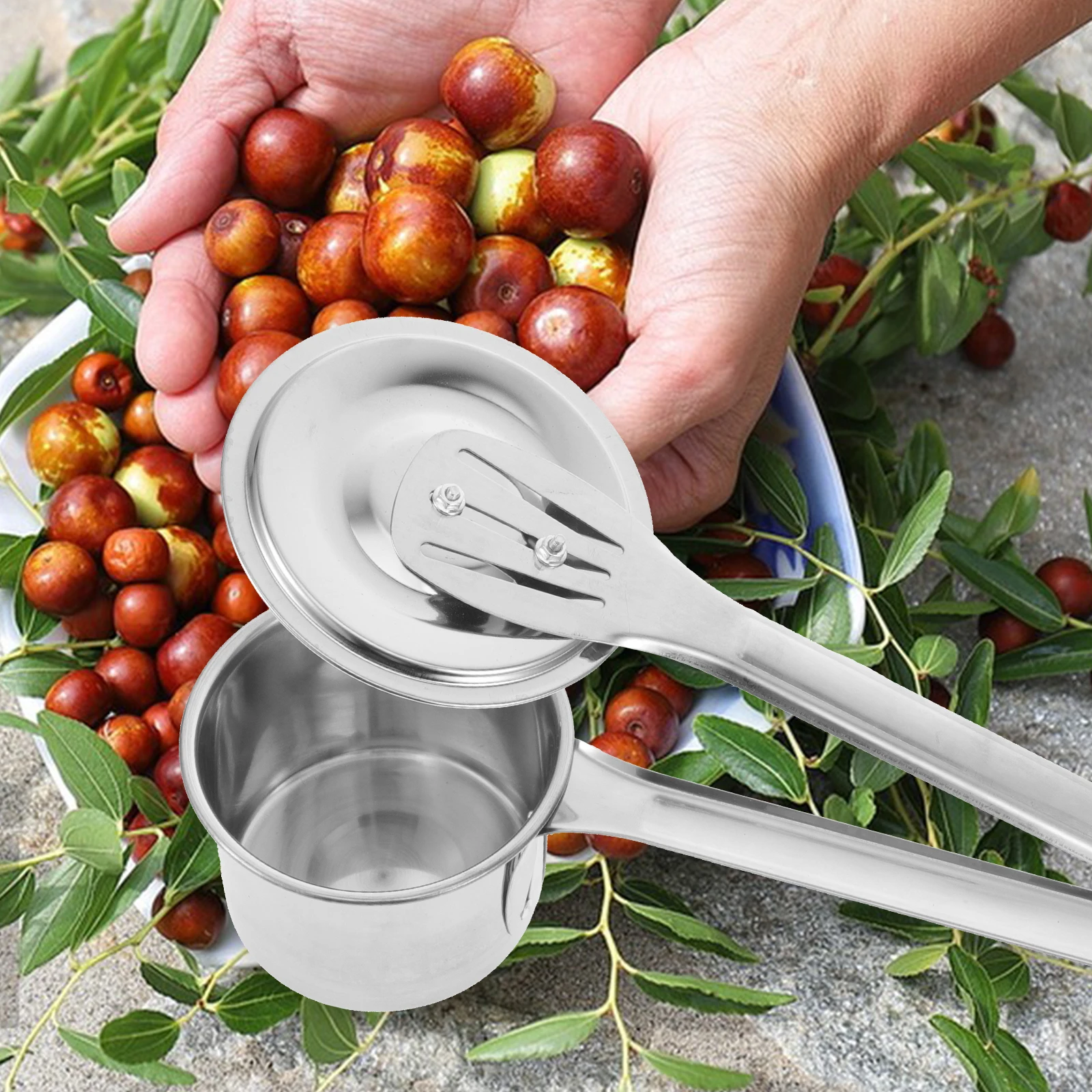 

8cm Steel Farm Tools Gardening Dates Picking Devices Fruit Harvest Aid Dates Picker Fruits Picker Berry Picking Tool