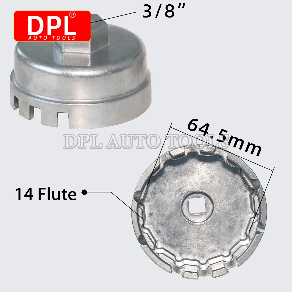 Oil Filter Removal Wrench Tool For Toyota Prius Corolla Rav4 64.5mm 14 Flute