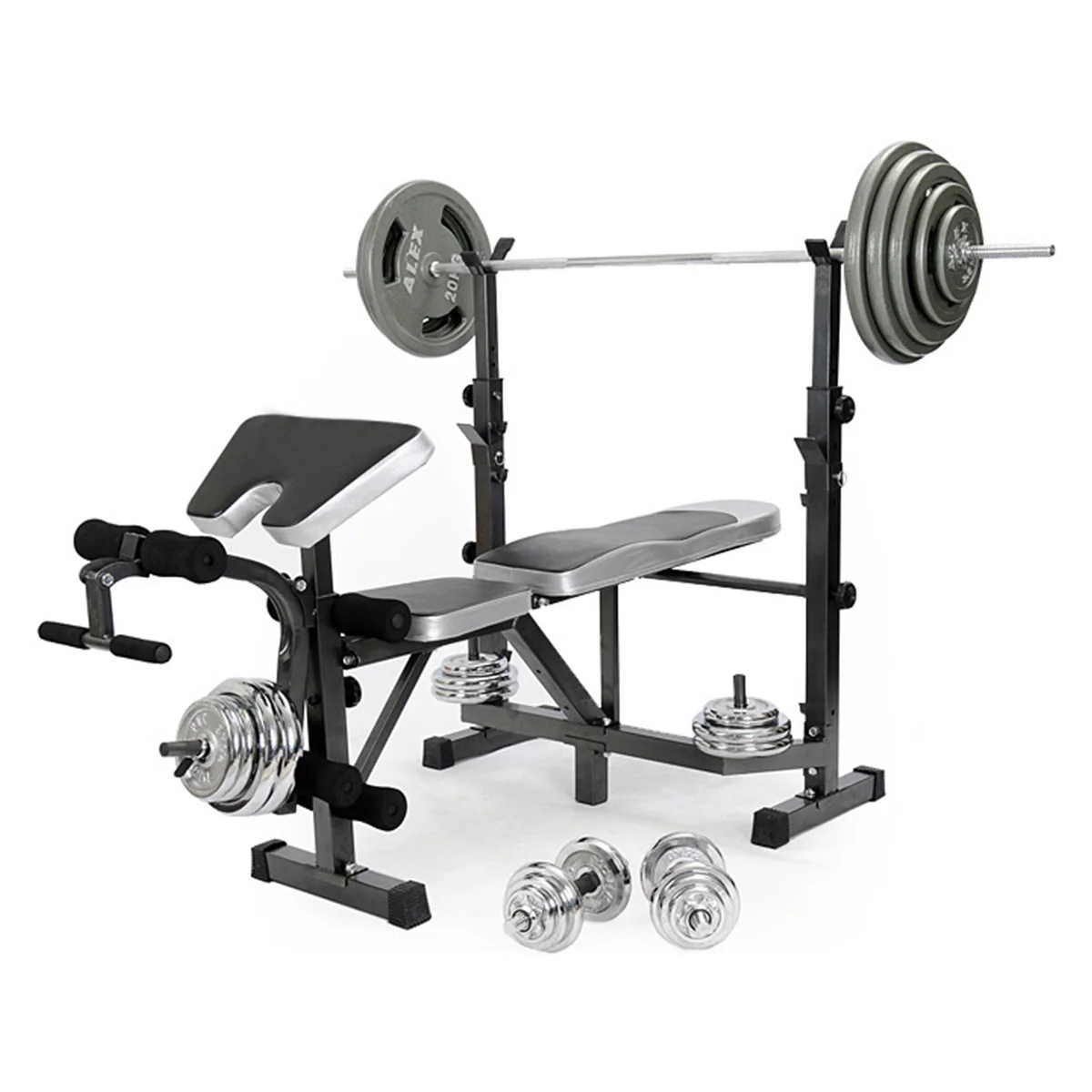 

Portable sit up, chest multi-functional gym, adjustable, foldable, tilting, weightlifting, dumbbell, and bench press equipment