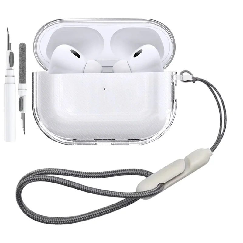 

Accessories Soft TPU Transparent Protective Shockproof Case for Airpods Pro 3 Case with Cleaning Kit Keychain for Airpods Pro 3