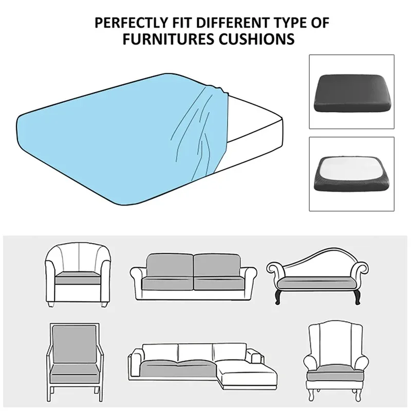 Bild 4: Seiden-Sommer-Sofa-Kissenbezug, Sitzlehne, Polsterbezug, 25, Zuhause, Wohnzimmer, Couchbezug, weicher Schutz