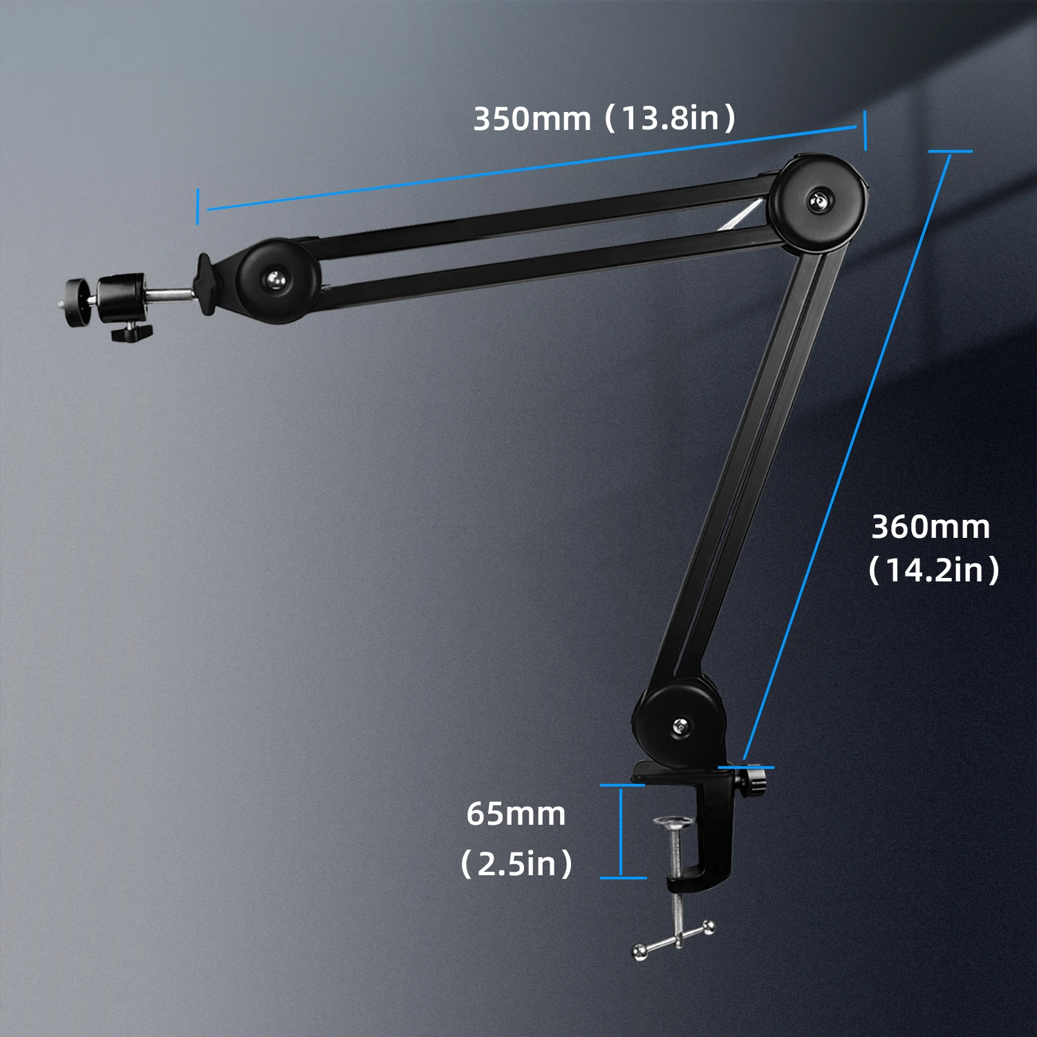 Upgrade Microscope Foldable Stand For Industrial Microscope PCB Quality Inspection Telephone Repair Welding, Microphone Bracket