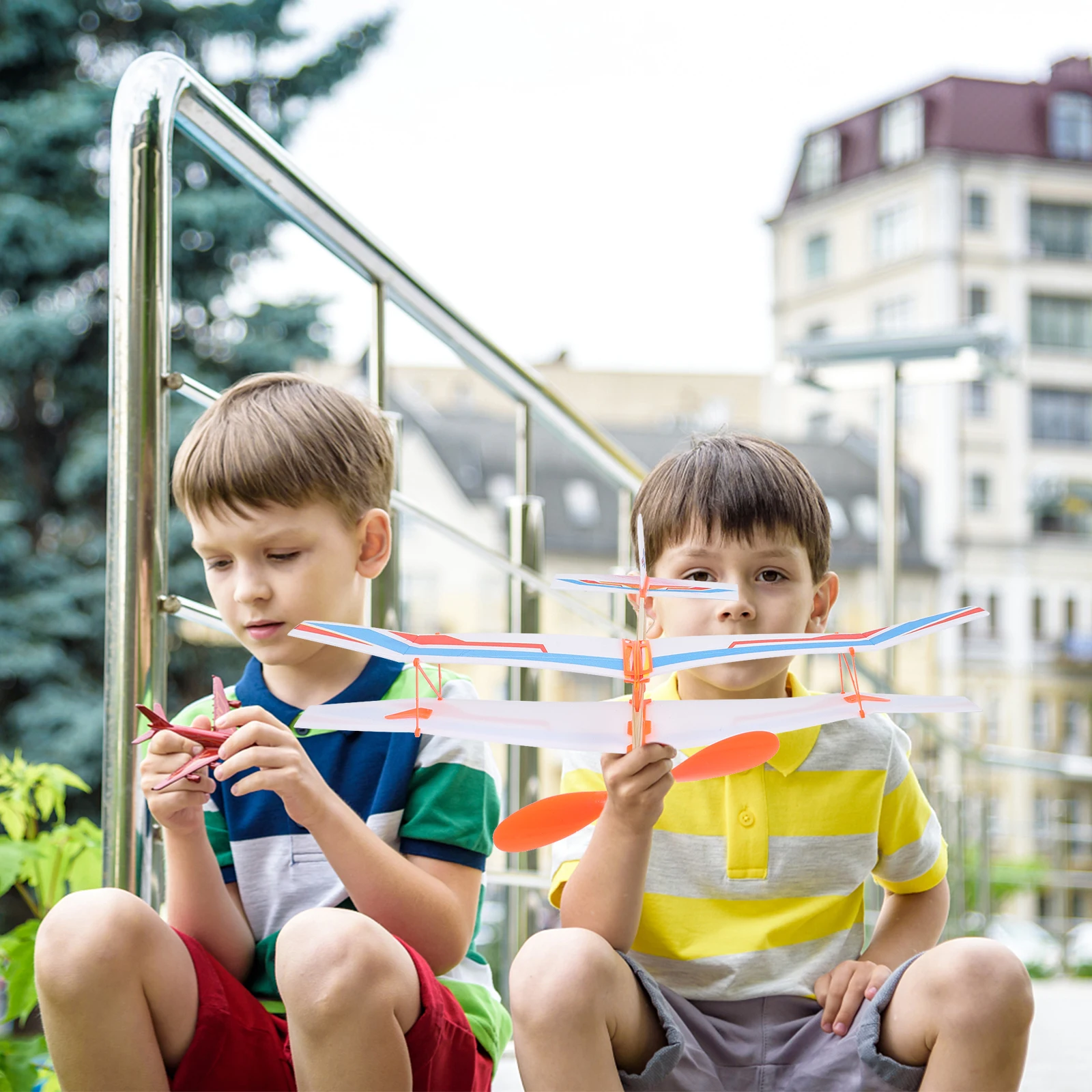

3pcs Rubber Band Plane Toys Kids Educational Diy Glider Planes Models Airplane Gifts Remote Control Toys