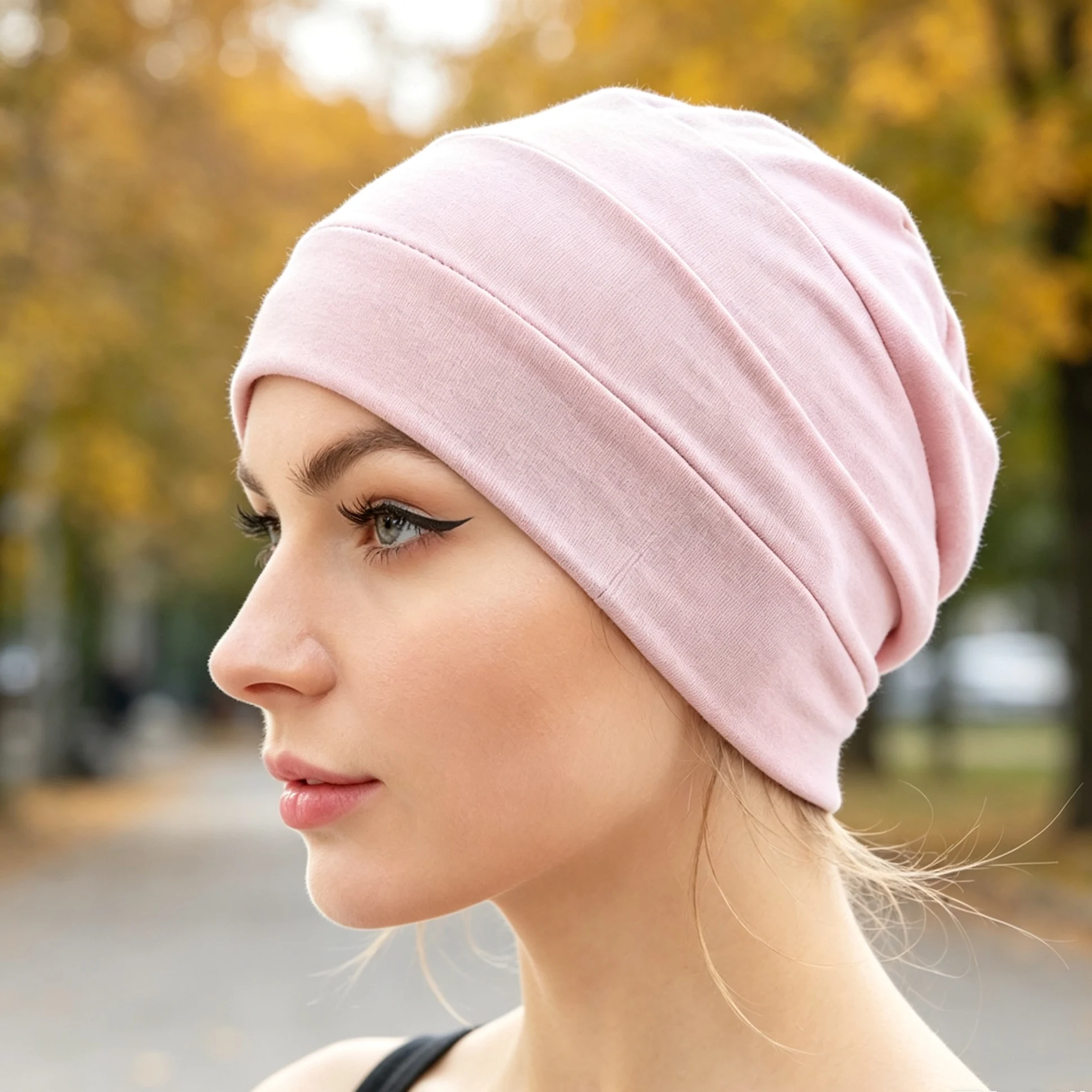 New Muslim Womens Soft Cotton Comfy Chemo Cap Sleep Turban Hat for Cancer Hair Loss Headwear Head wrap Hair accessories M72701