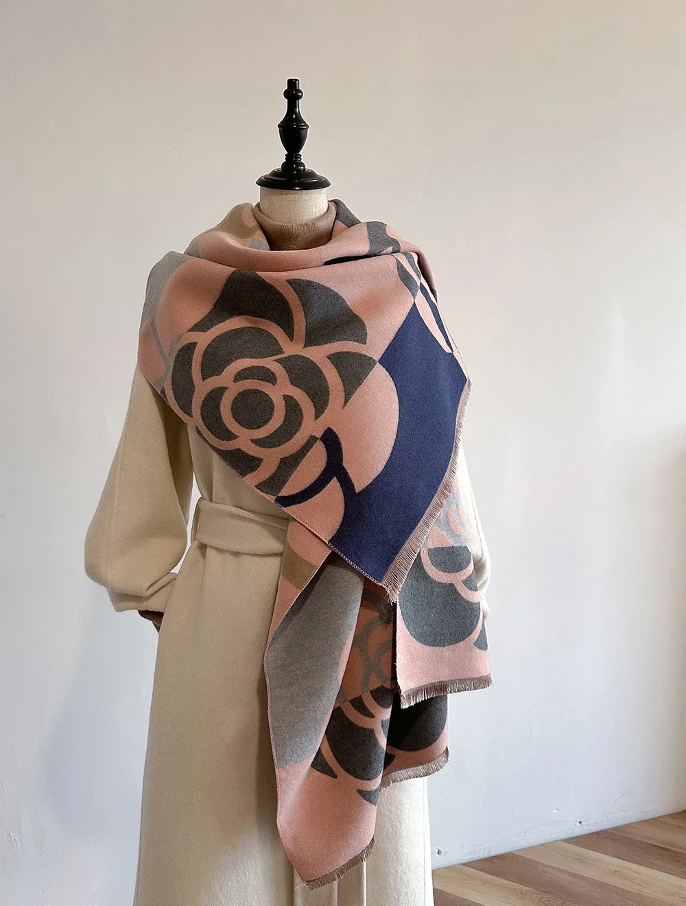 

Cashmere Scarf for Women Thick Warm Winter Blanket Brand Female Luxury Quality Shawl Wrap Bufanda 2024 Poncho Echarpe Pashmina