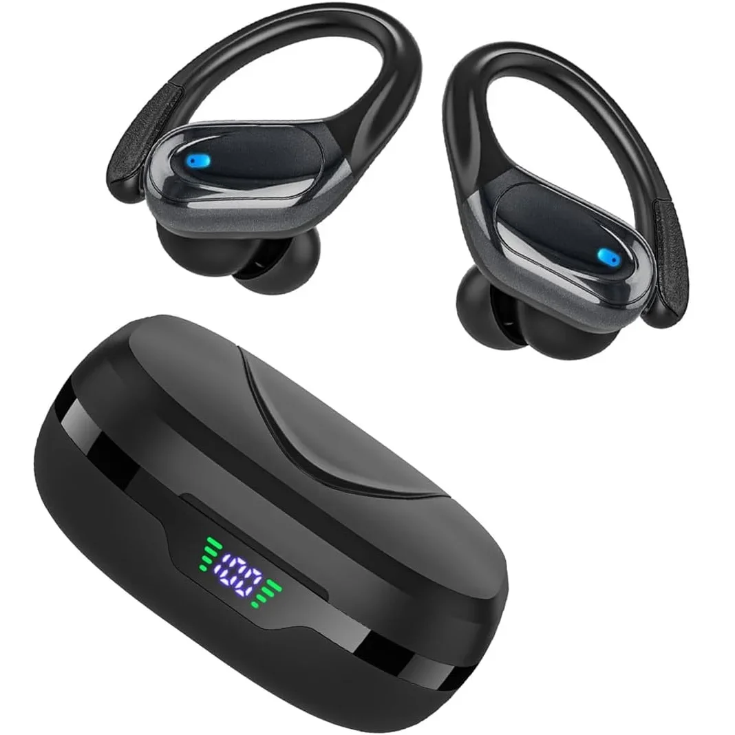Bluetooth Wireless Headphones with ENC Mic Sports Waterproof TWS Bluetooth Earphones Key Control Wireless Headsets Earbuds Phone