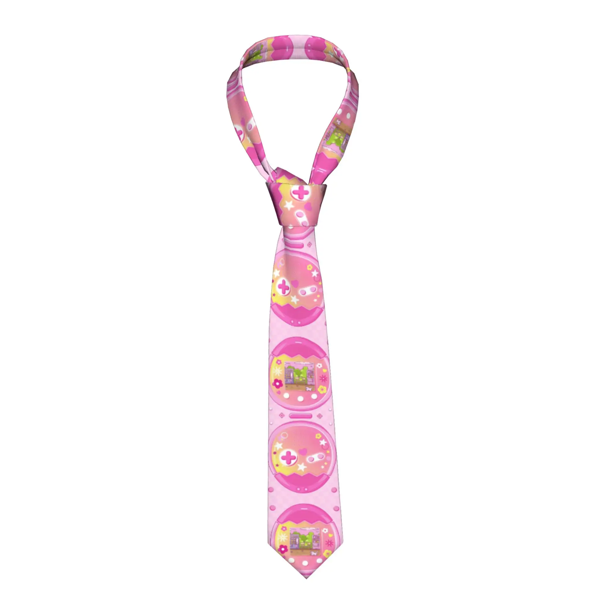 

Custom Tamagotchies Cartoon Necktie Mens Mens Suit Tie For Thanksgiving Day