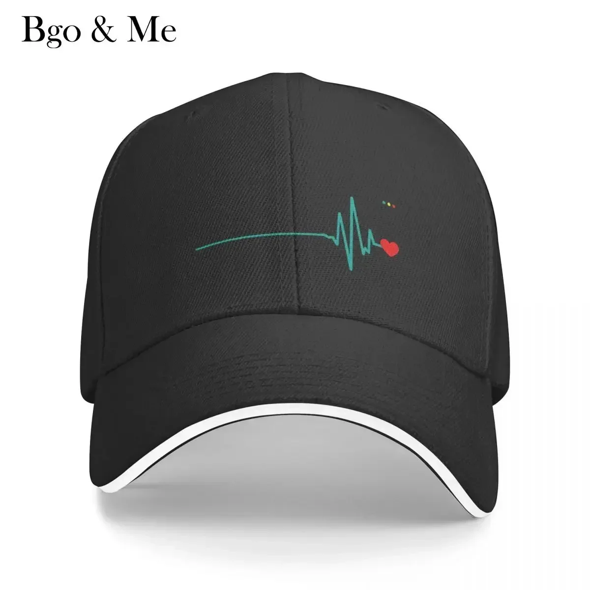 2023 New The Beat Goes Heart Attack Survivor Recovery Cardiac Arrest Baseball Cap Luxury Brand Sun Hat Hat For Men Women's