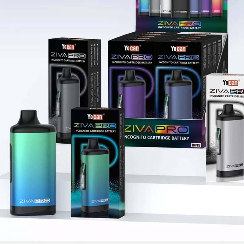 بطارية سجائر إلكترونية ، Yocan Zip Pro Vape ، Mod av ، شاشة OLED ، away-V V ، قلم Vape ، 1-5