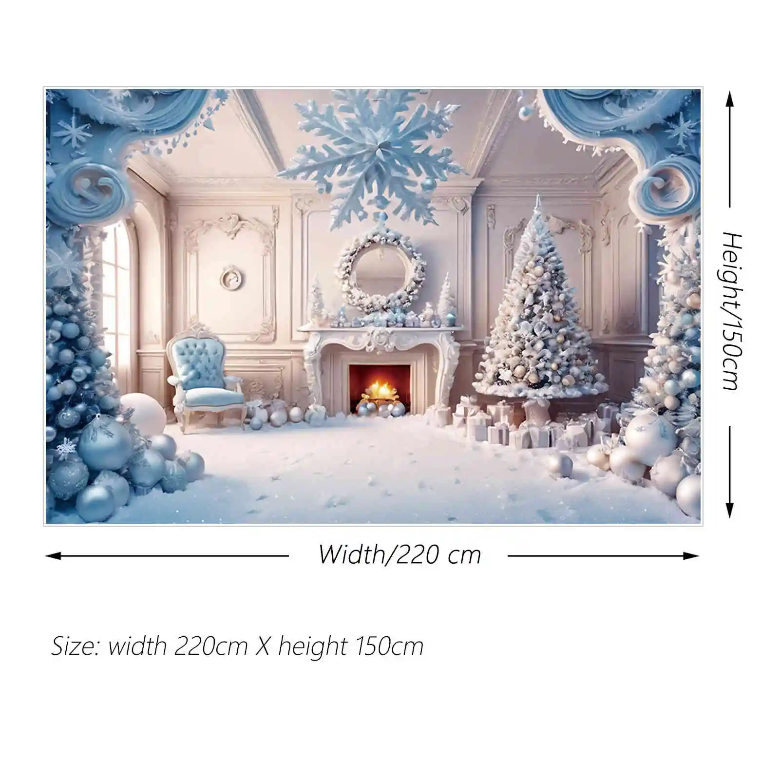Mond. qg Kinder weihnachts baum hintergrund westlicher Kamin Innen verzierungen Geschenk hintergründe Party dekor Fototermin zubehör