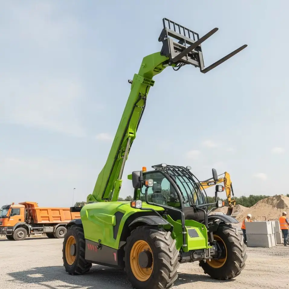 Custom Telehandler Loader for Warehouse Mezzanine Construction CE Euro 5 Utility Lifting Machine
