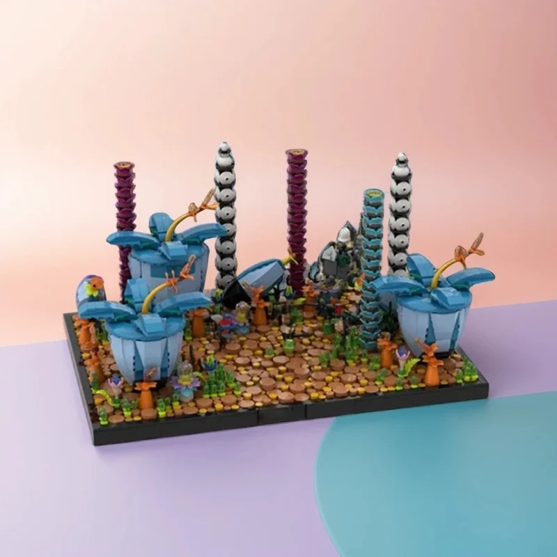 2453-teiliger MOC Weltraumschlacht Episode 3 auf Felucia Order 66 AT RT Inklusive Modellbausatz DIY Montage-Bausteine Geschenk