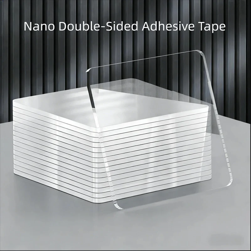 Nano Double-Sided Adhesive Tape High Viscosity Leaves No Residue Transparent Square Fixing Tape Suitable For Cars Waterproof