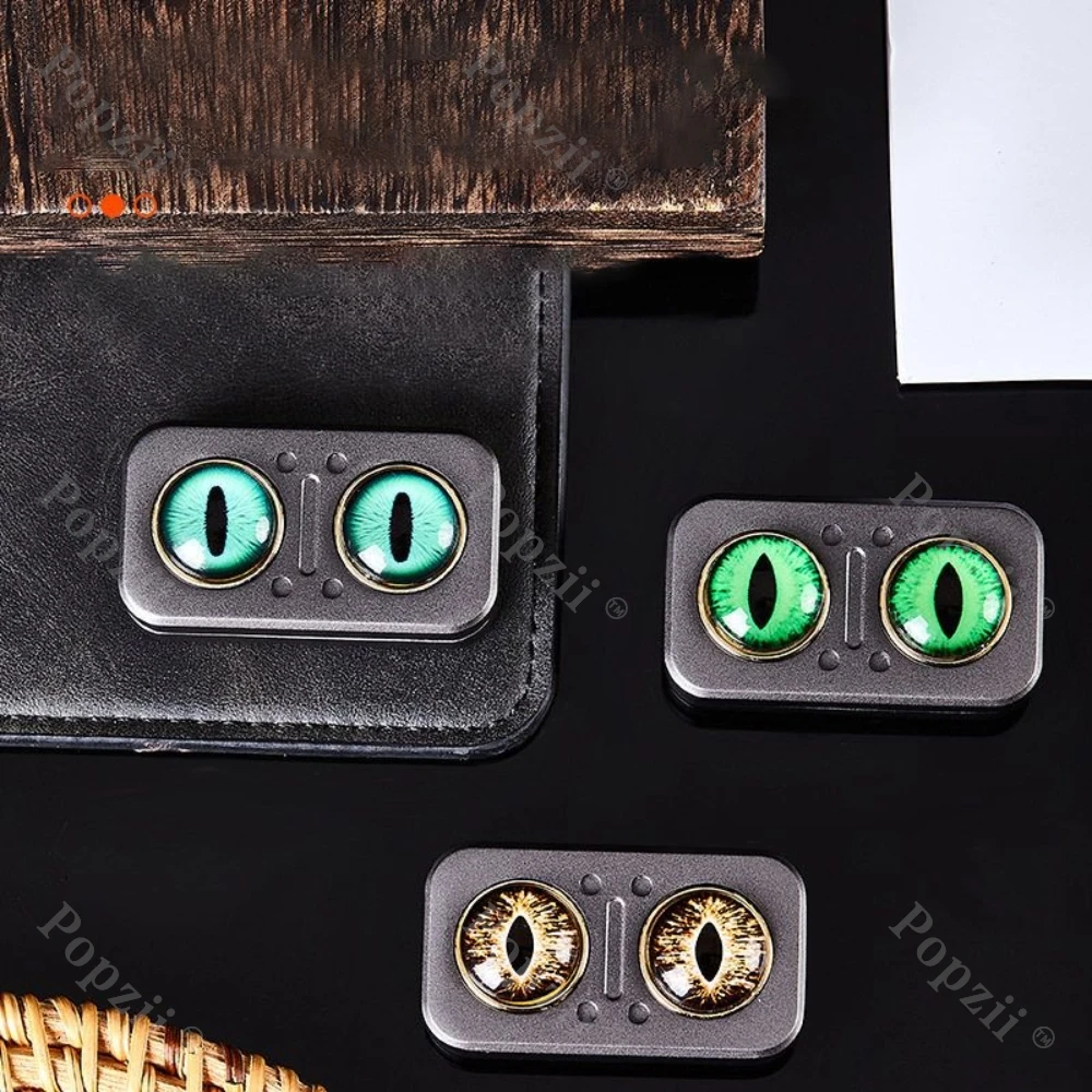 OWL Zinc Alloy EDC Magnetic Push Slider Fidgeting toys Fingertip Tricks EDC Flips Office Stress Relief Gadgets Anxiety Toys