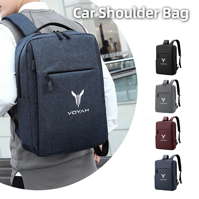 حقيبة ظهر للكمبيوتر المحمول بشعار السيارة حقيبة سفر مقاومة للماء حقيبة أعمال للرجال حقيبة ظهر لـ Dongfeng Voyah Dreamer Free 2021 2022 2023 2024 #2