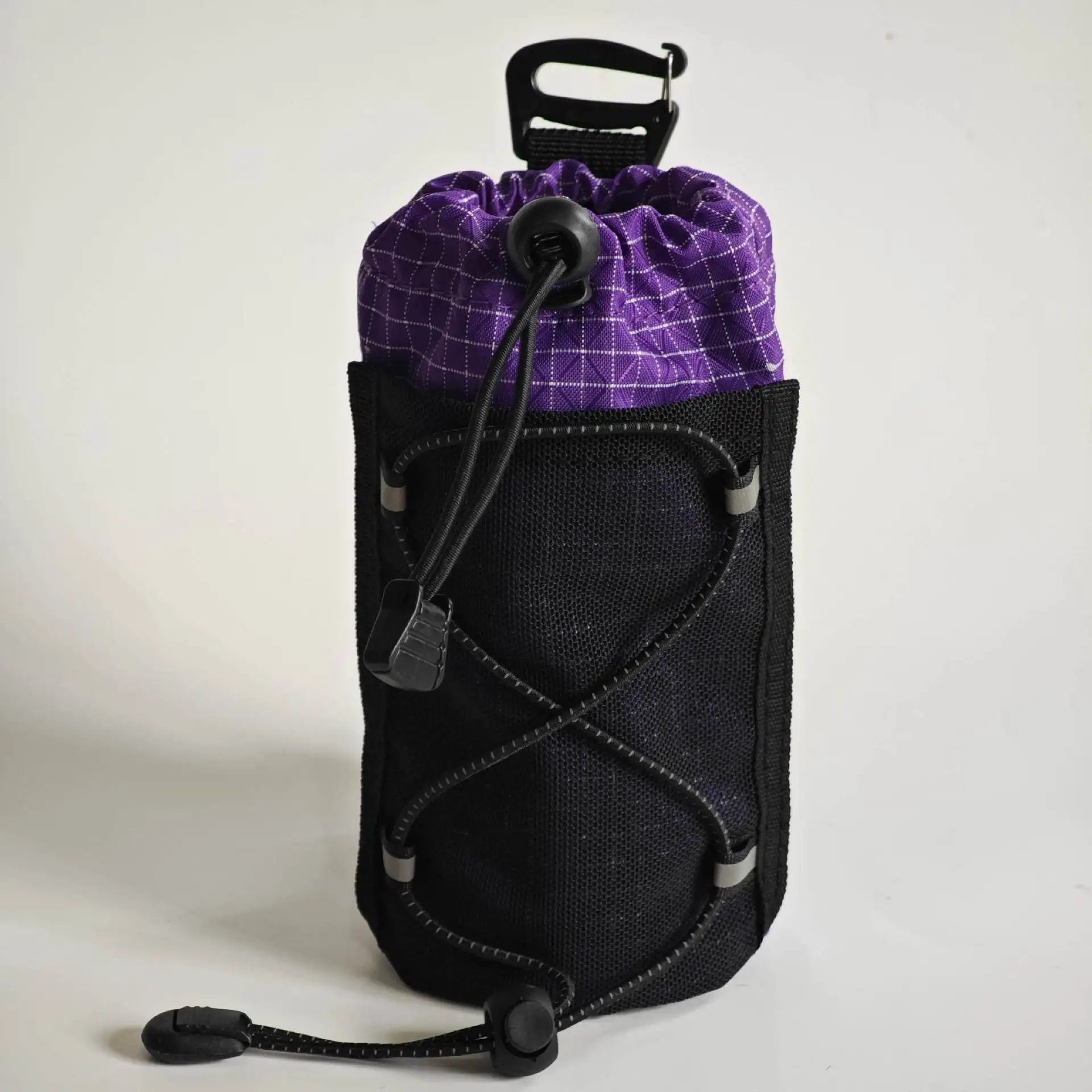 1 Stück 8×17cm Outdoor-Rucksackgurt-Handytasche Wasserflaschenhalter Clip-on-Verlängerungstasche für Wandern Camping Reiseausrüstung Zubehör