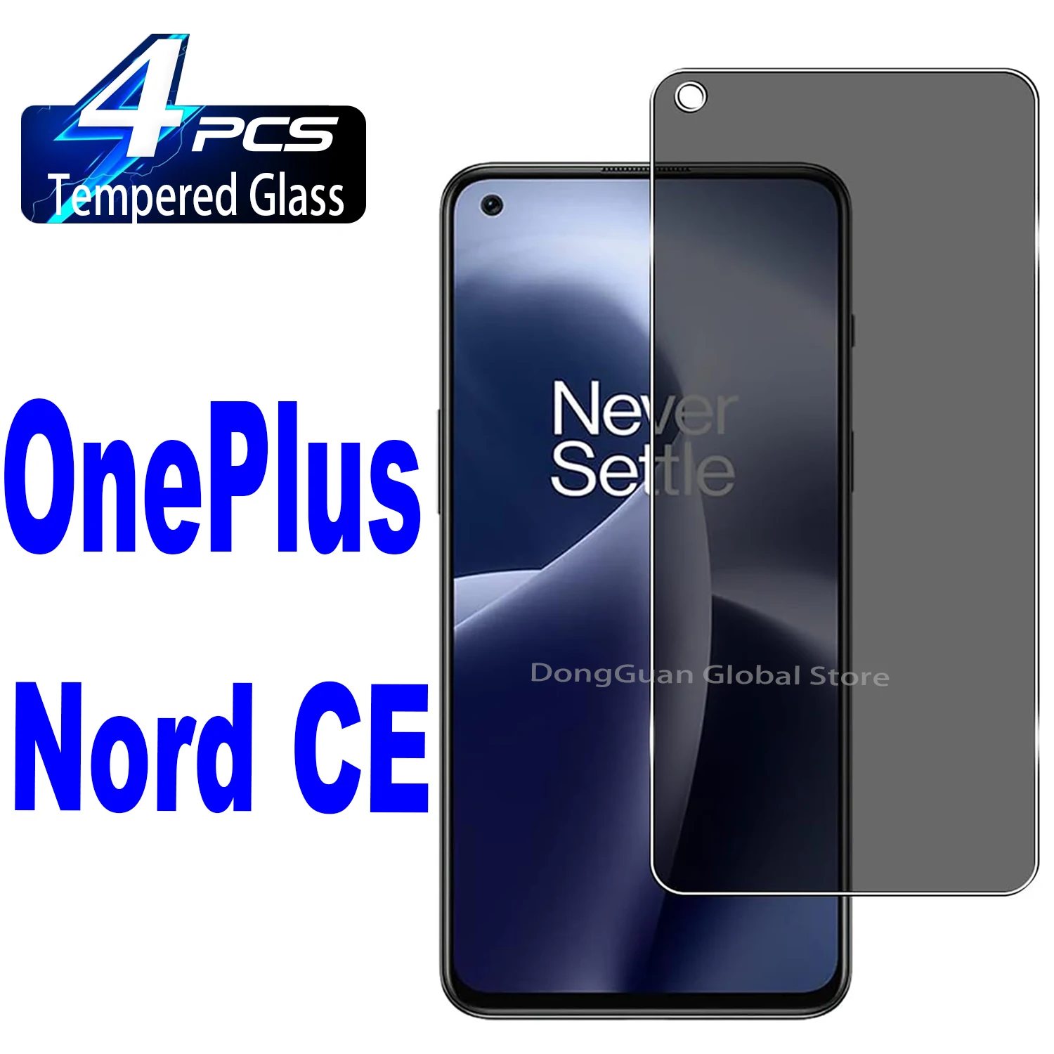 

For OnePlus Nord CE 5G Anti Spy Tempered Glass Protector Privacy Screen Film