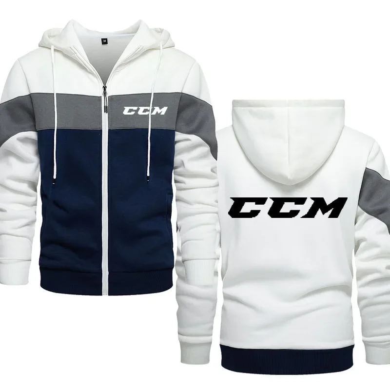 Sweat à capuche Hip Hop imprimé CCM pour homme, chemise de protection, polaire épaisse, haut de gamme, tendance, printemps, automne