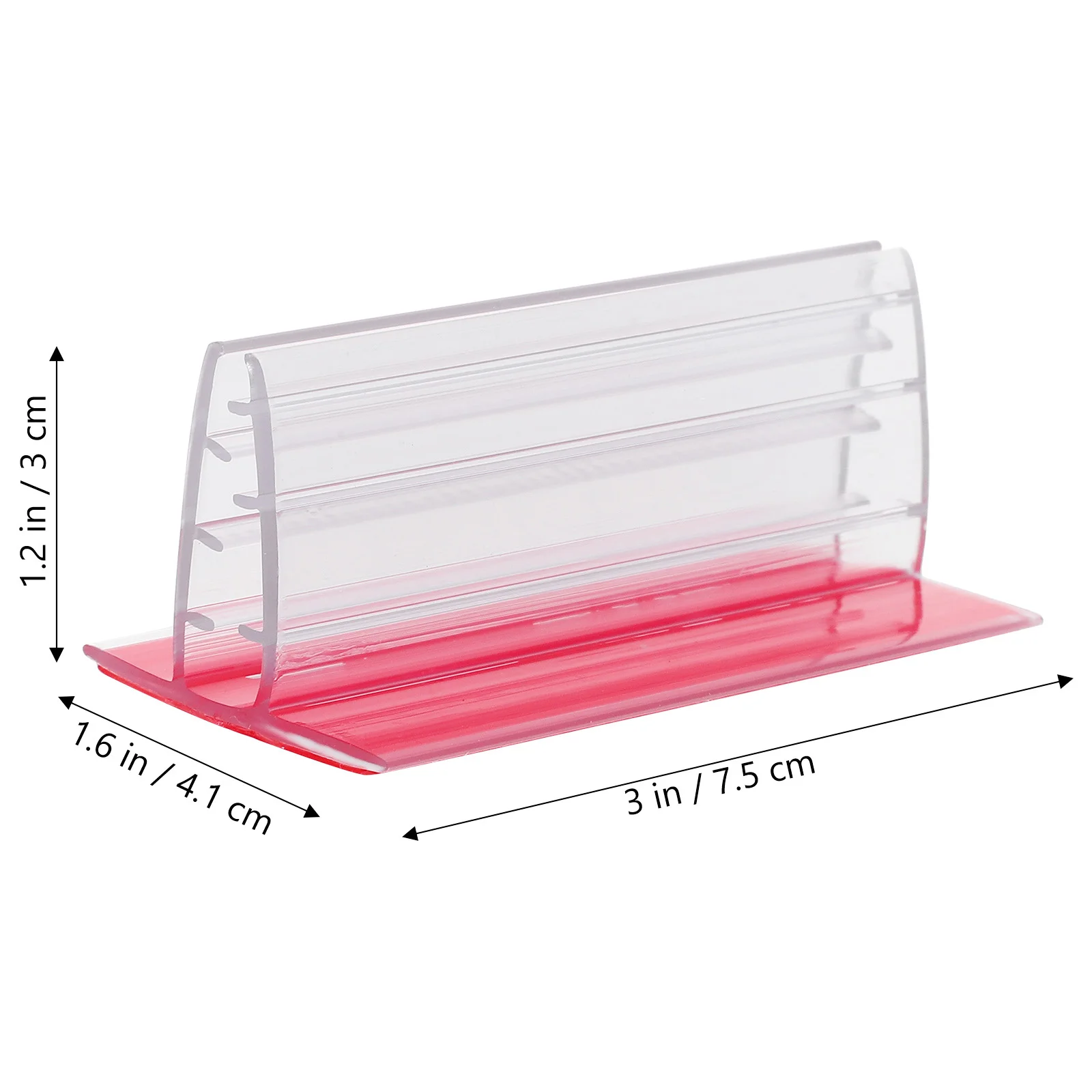 12 Stück selbstklebende Schilderhalter, Schutzkartenhalter, Glasbild für Tische, PVC, Ticket