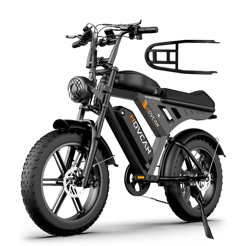 30Max Adult Electric Bicycle | 749W Motor, 20" Fat Tire, Top Speed 20MPH, 120 Miles Range, 15.6*AH Detachable Dual Battery, 7-Sp