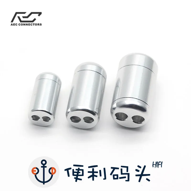 AEC Aluminum Alloy Splitter DIY Headphone Upgrade Cable Headphone Cable One-to-Two Cable Bundle