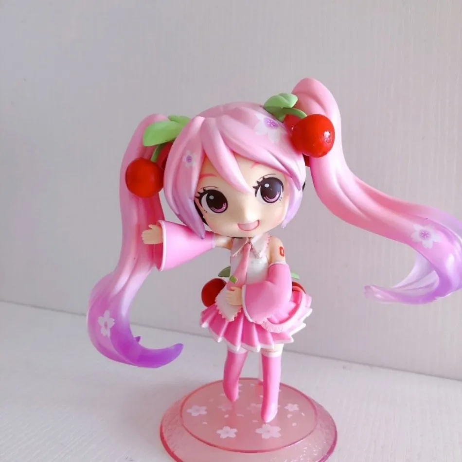 NEW Anime Hatsune Miku Figure Mini Character Ornaments Kawai Pink Green Hatsune Home desk Decoration Adult Toy kid Birthday Gift