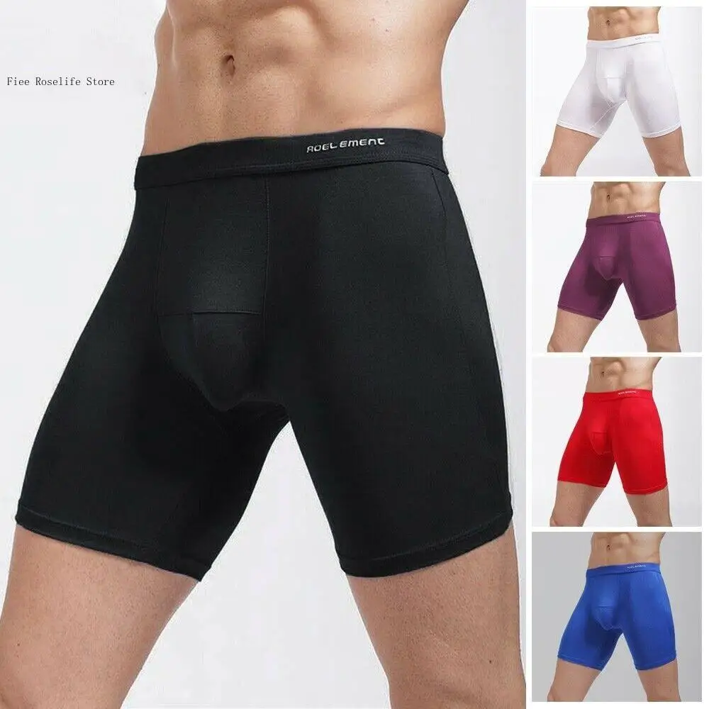Sports Running Extended Anti Wear Speed Dry Long Flat Corner Pants for Men