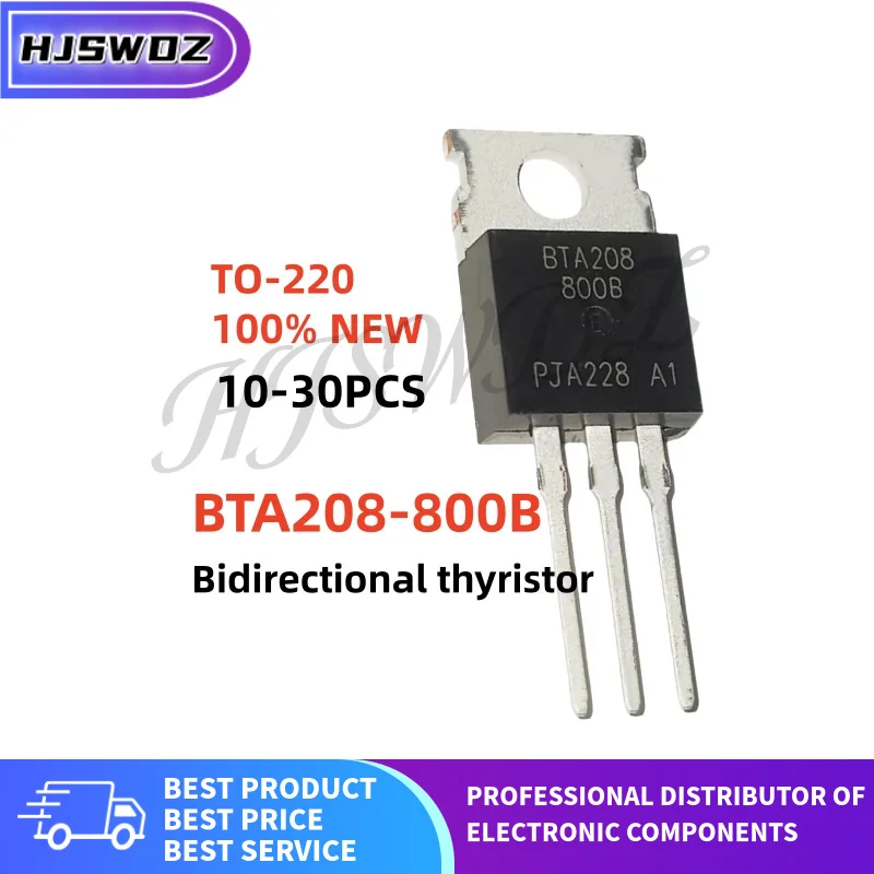 10/20/30PCS TO-220 BTA208-800B BTA208 800B BTA208800B Bidirectional thyristor