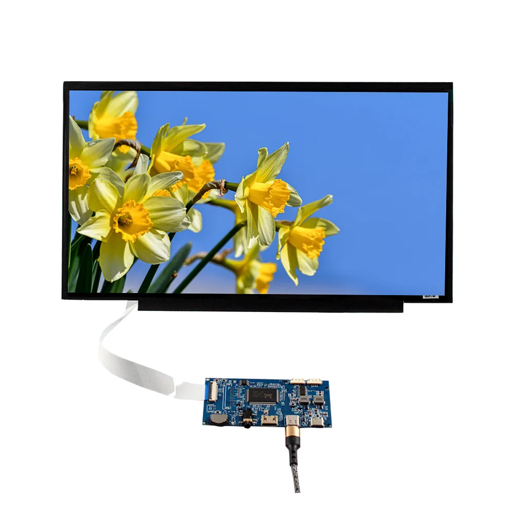 HD MI USB C LCD Controller Board+13.3inch eDP 30Pin 1920x1080 IPS LCD Panel