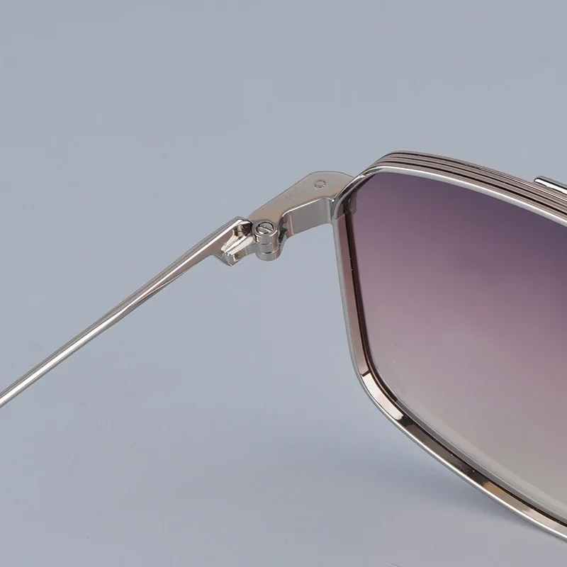 JMM JAGGER مصمم متدرج خارجي مصنوع يدويًا في اليابان نظارات شمسية Uv400 مصنوعة من خليط معدني كلاسيكي عالي الجودة مع حافظة