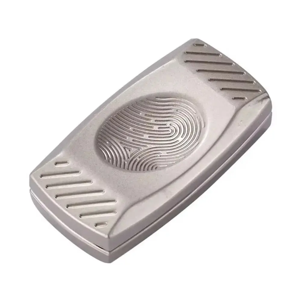Office Use Fingerprint Fidget Slider Sensory Push-Pull Magnetic Haptic Slider Calming Alloy Metal Fidget Birthday Gift