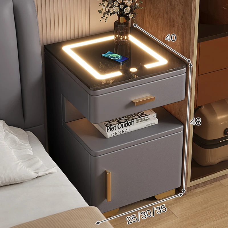 Small Table Side Bedroom Storage Cabinet Bed Room Bookcase Designer Bedside Design Desk Night Tables Wood Szafka Nocna Sofa