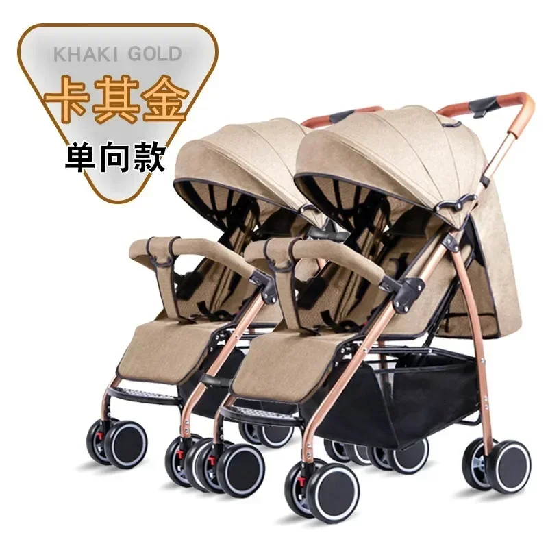 

2024Twin Strollers Are Light, High-view, Portable, Sit and Lie Down, Split Two Babies, Folding and Versatile.