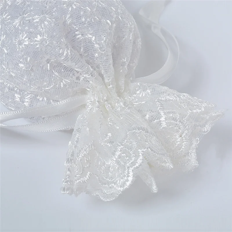 Pouch Lace Organza Yarn Packaging Gift Bags 10x14cm  Ring Jewelry Bracelet Necklace Candy Wedding Party Storage Bag