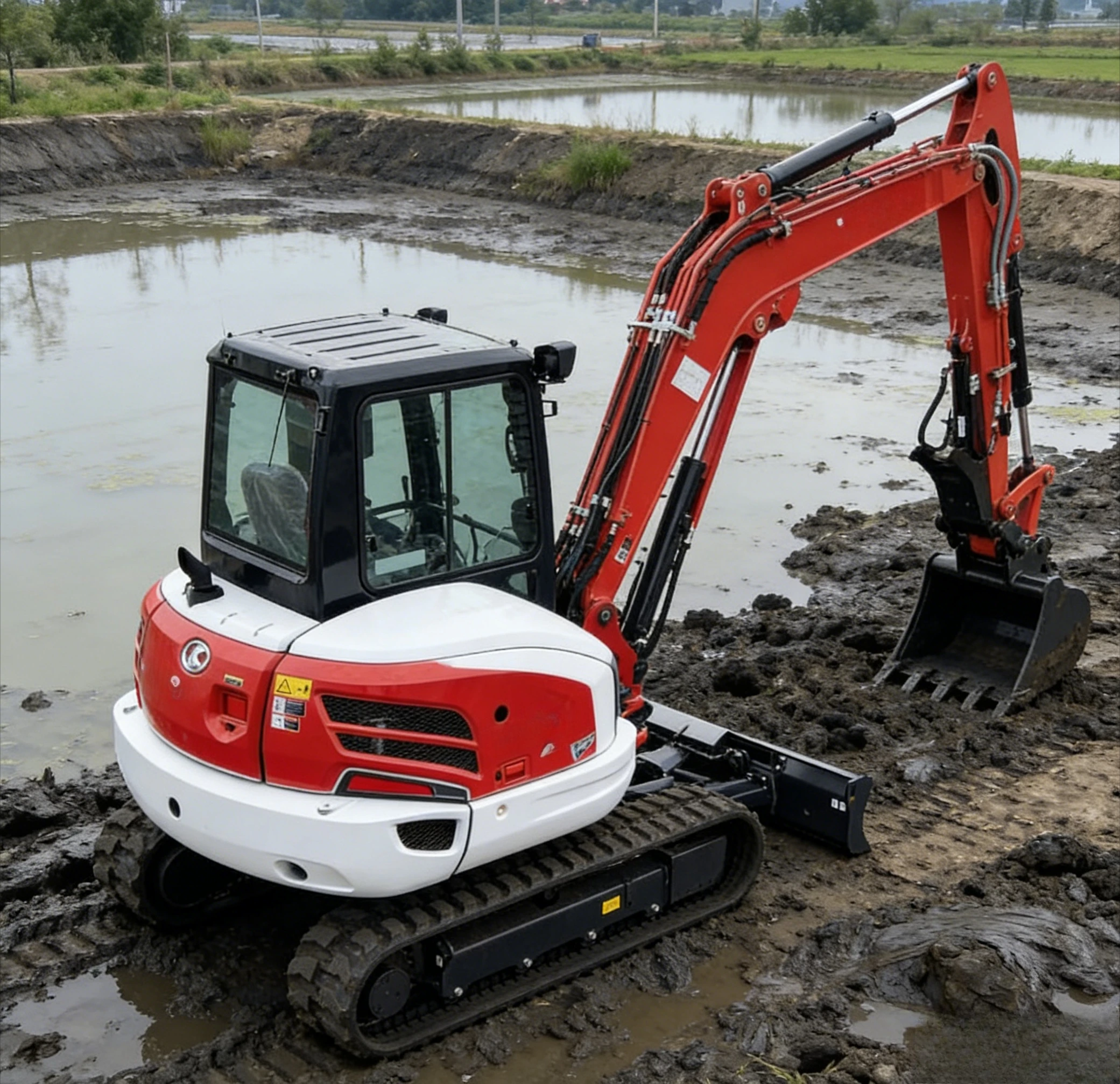 

TOP SELLING 2026 Mini Excavator Diesel Compact Digger with Cab and Auxiliary Hydraulics Excavator Sale Customized
