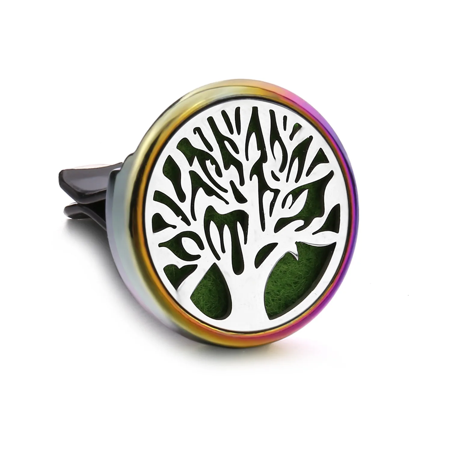 

Tree of Life Car Air Freshener Essential Oil Perfume Diffuser Clip Auto Vent Stainless Steel Mosquito Dispenser Interior Acc