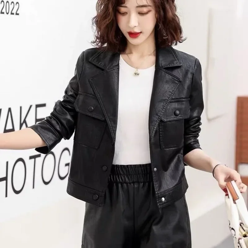 Slim Fit Black Suit Collar Women's Jackets Pretty Sale Korean Reviews Clothes High Quality Female Coat Vintage Cheap Luxury