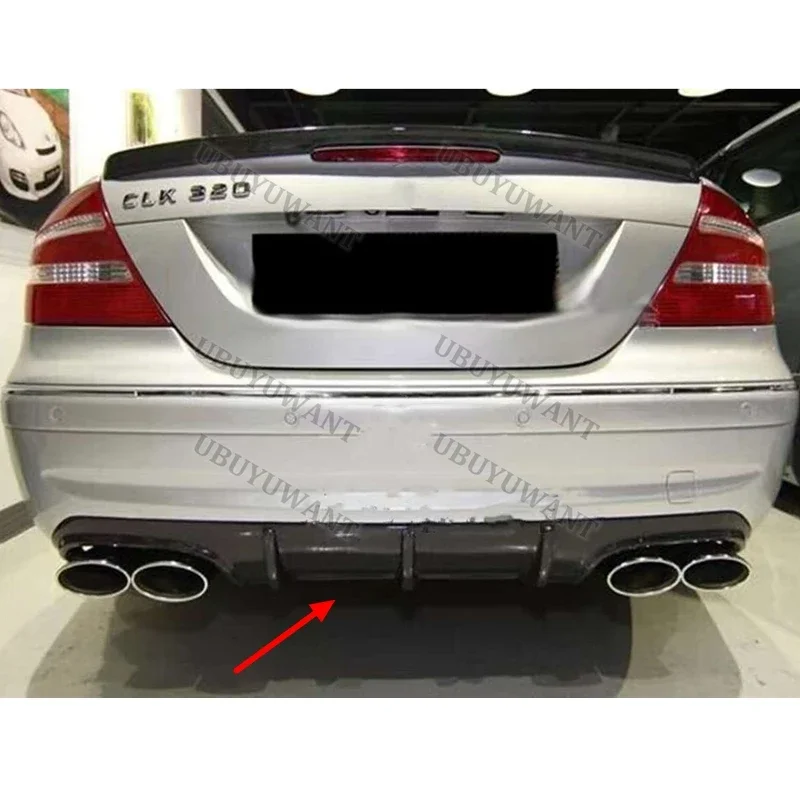 Для Mercedes-Benz W209 диффузор заднего бампера для губ CLK63/CLK55 AMG 2004-2007 автомобильный разделитель выхлопных газов из углеродного волокна спойлер пластина Для Mercedes-Benz W209 диффузор заднего бампера для губ CLK63/CLK55 AMG 2004-2007 автомобильный разделитель выхлопных газов из углеродного волокна спойлер пластина