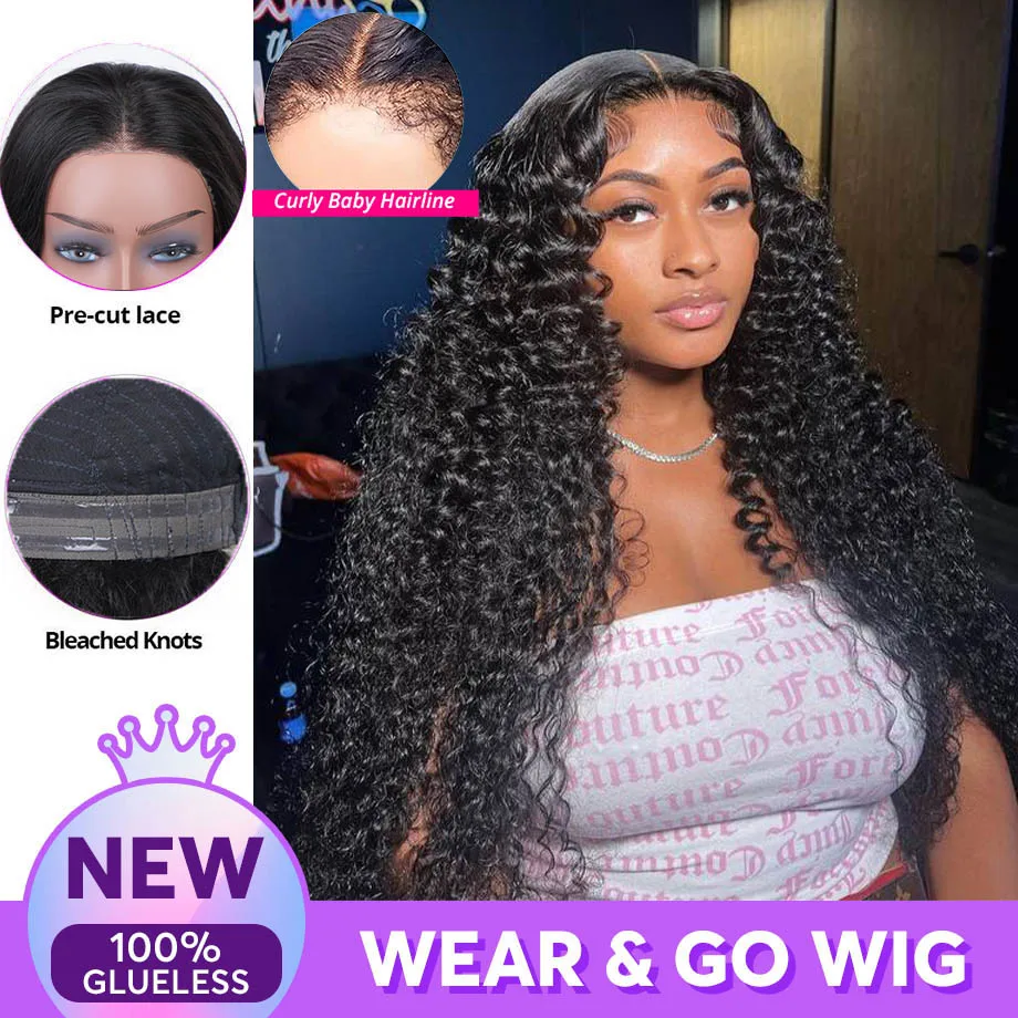 

Deep Wave Front Wig 13x4 13x6 Hd Lace Human Hair Wig Water Wave 5x5 Closure Curly Hairline Glueless Wig Human Hair Ready To Wear