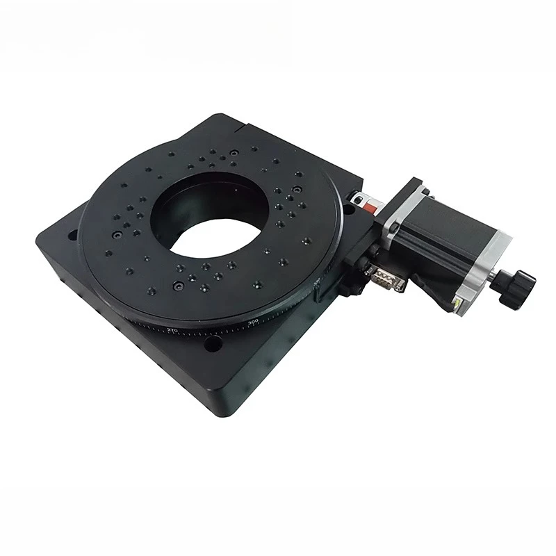

Electric rotary table worm gear rotary table indexing plate multi-station 360 degree turntable PX110-200