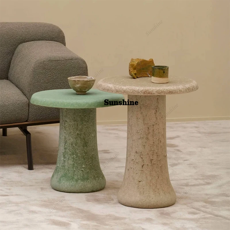 

Artistic colorful sculpture side table sofa corner table small modern creative coffee table