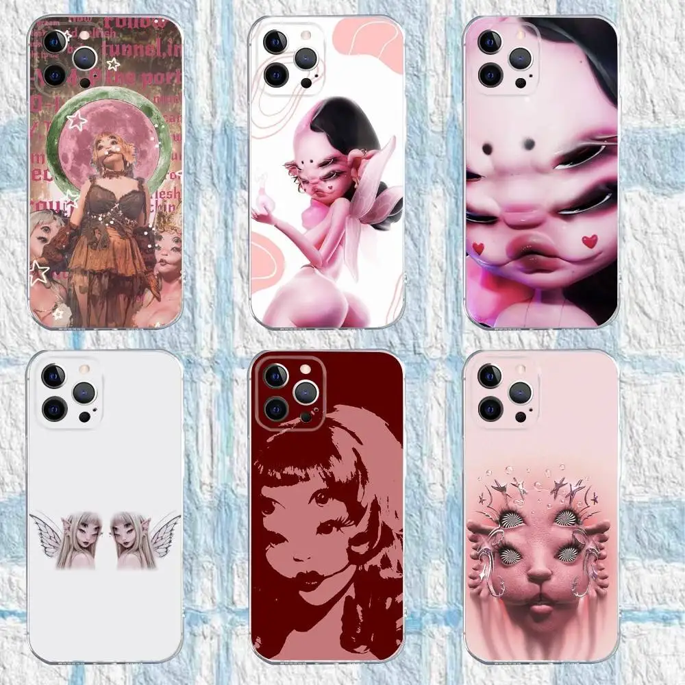 

M-Melanie Portals Album Phone Case For iPhone 16,15,14,13,12,11 Pro,Max,Plus,X,XS,XR,SE,Mini Transparent Silicone Soft