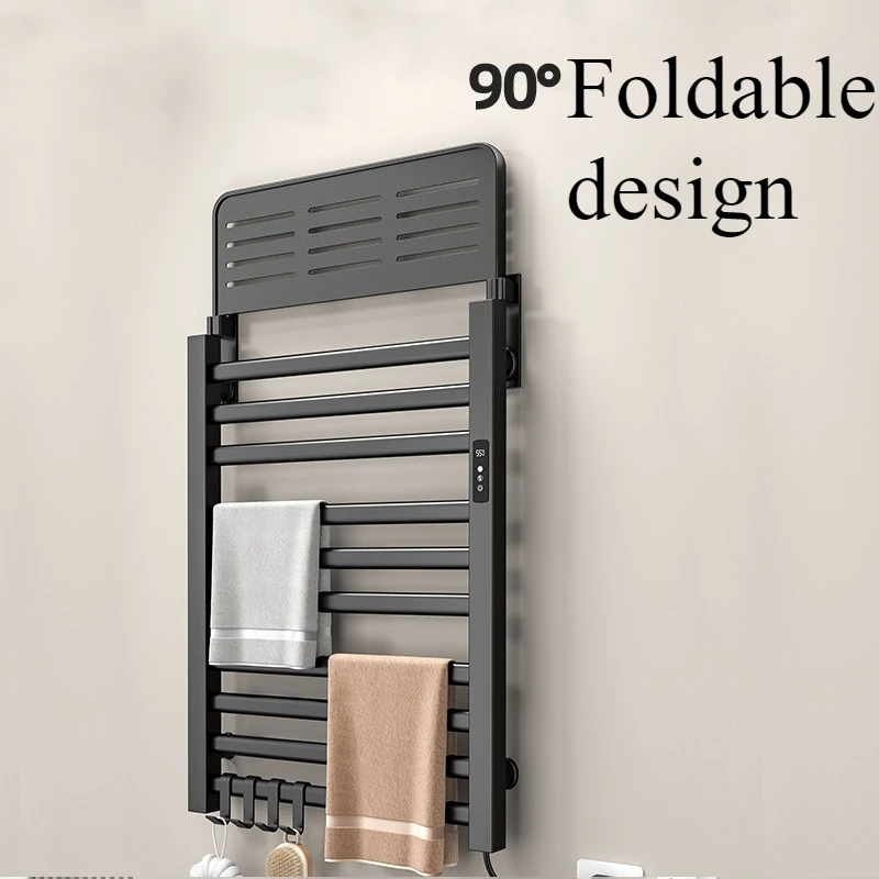Towel Rail Bathroom Thermal Towels Rack Household Warmer Washcloth Shelf Home Smart Wall Mounted Decoration