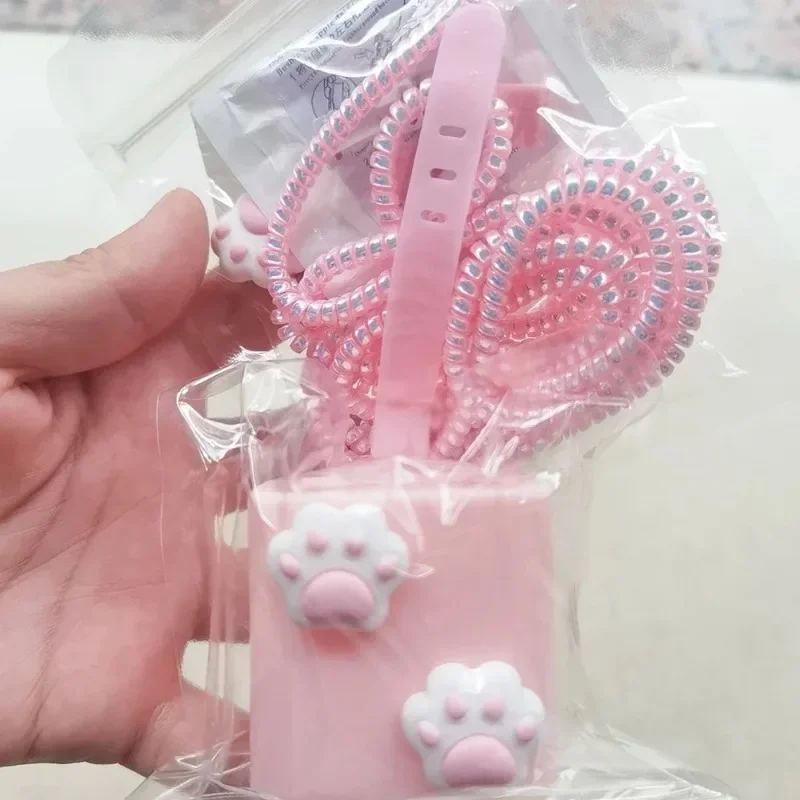 Kawaii zaciski kablowe słodkie Adapter ładowarki USB osłona urządzenie do mocowania przewodów oplot na kable zabezpieczenie linii danych organizator na biurko