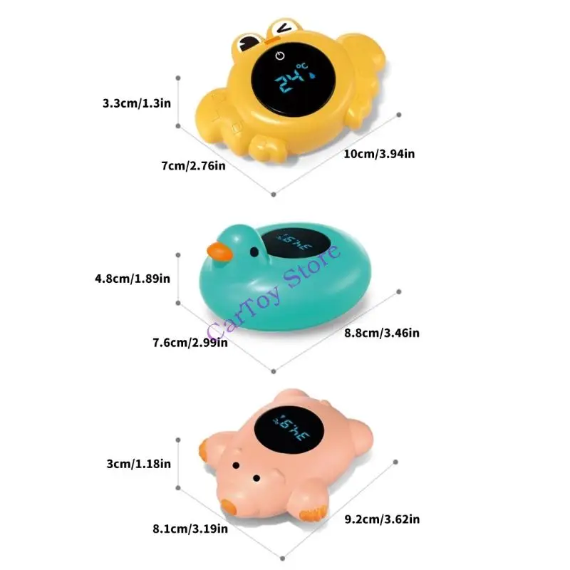 

Automatic Off Bath Temperature Gauge For Newborns Compact Travel Friendly Design With LED Alerts For Hot Cold Water