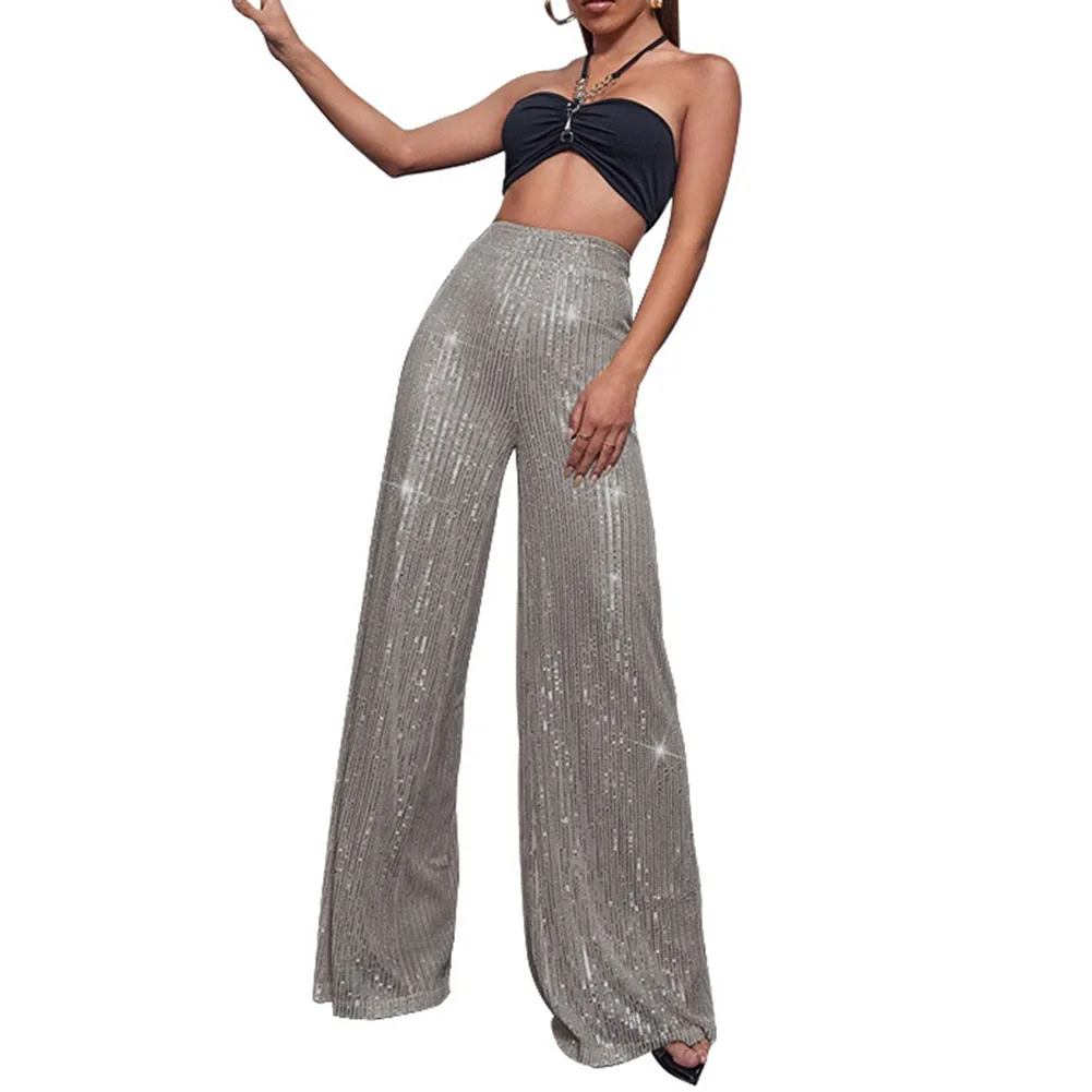 Helle, solide Hosen, Perlen-Clubkleidung, verschiedene Farben erhältlich, mäßige Elastizität, Polyesterstoff, saisonale Kleidung, sexy Stil