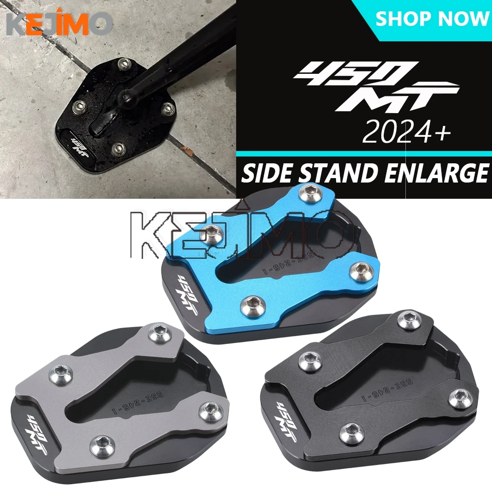 

FOR CFMOTO 450MT MT450 CF450MT IBEX450 450 MT 2024 2025 2026 Motorcycles Foot Side Stand Enlarger Plate Pad Kickstand Extension