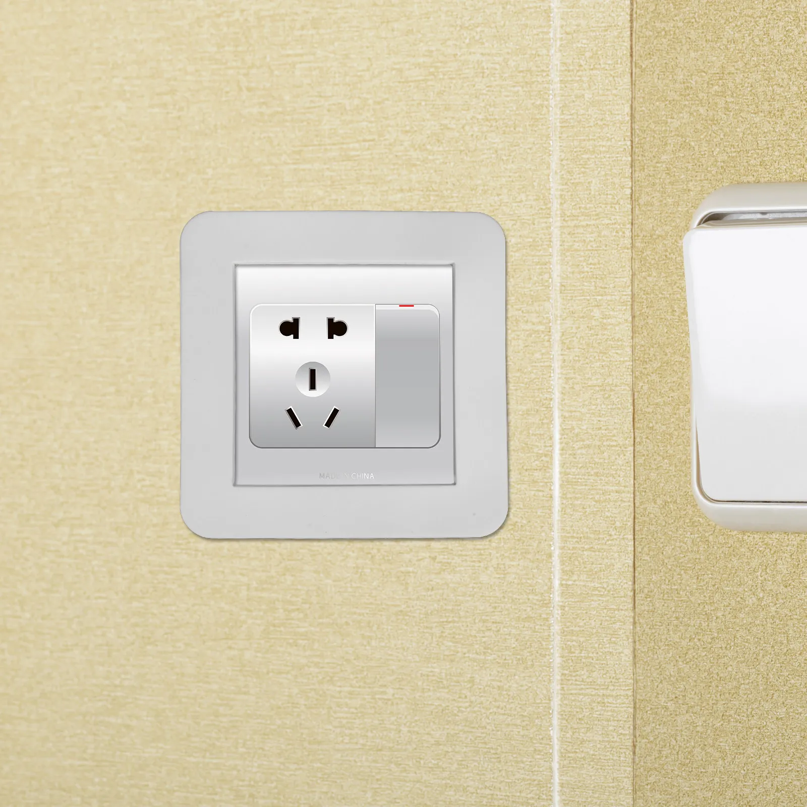 2Pcs Switch Protective Cover 86x86mm Silicone Decorative Socket Covers Rocker Switch Plate Wall Outlet Bedroom Living Room